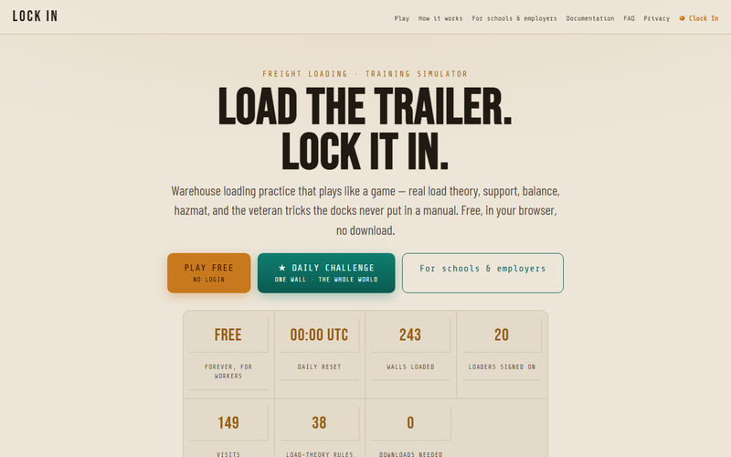 Trailer Load running.